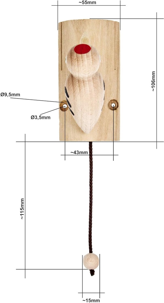 Woudi® Specht Klopfspecht